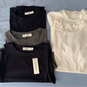 Glassons Women's Tops - Black, Gray, White